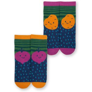 Kite Clothing Girls Veggie Grippy Socks - Multicolour - Size 0-6m Kite Clothing Girls Veggie Grippy Socks - Multicolour - Size 0-6m