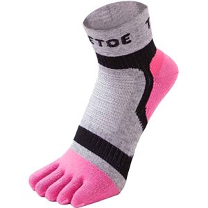 Toetoe - Mens & Ladies Breathable Sports Light Runner Low Cut Toe Socks - Pink - Size 3-5 (Uk Shoe) Toetoe - Mens & Ladies Breathable Sports Light Runner Low Cut Toe Socks - Pink - Size 3-5 (Uk Shoe)