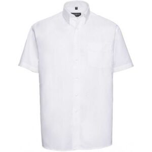 Russell Athletic Collection Mens Short Sleeve Easy Care Tailored Oxford Shirt (White) - Size 17.5 Inch Russell Athletic Collection Mens Short Sleeve Easy Care Tailored Oxford Shirt (White) - Size 17.5 Inch