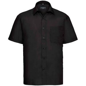 Russell Athletic Collection Mens Poplin Easy-Care Short-Sleeved Formal Shirt (Black) - Size 14.5 Inch Russell Athletic Collection Mens Poplin Easy-Care Short-Sleeved Formal Shirt (Black) - Size 14.5 Inch