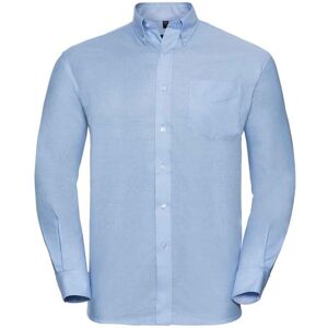 Russell Athletic Collection Mens Oxford Easy-Care Long-Sleeved Formal Shirt (Oxford Blue) - Size 15.5 Inch Russell Athletic Collection Mens Oxford Easy-Care Long-Sleeved Formal Shirt (Oxford Blue) - Size 15.5 Inch