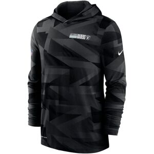 Nike Dri-Fit Nfl Las Vegas Raiders Black Pullover Mens Sideline Hoodie Nkd8 00a Cotton - Size Small Nike Dri-Fit Nfl Las Vegas Raiders Black Pullover Mens Sideline Hoodie Nkd8 00a Cotton - Size Small