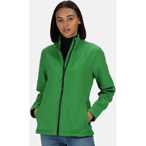 Regatta Women's Ablaze Soft Shell Jacket - Green/Black - Size 16 Regatta Women's Ablaze Soft Shell Jacket - Green/Black - Size 16