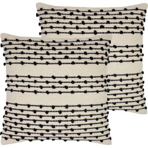 Furn. Mossa Cushions (Twin Pack) - Natural Cotton - Size 45 Cm X 45 Cm Furn. Mossa Cushions (Twin Pack) - Natural Cotton - Size 45 Cm X 45 Cm