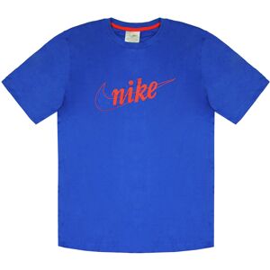 Nike Logo Short Sleeve Crew Neck Blue Mens T-Shirt 692359 401 Cotton - Size Large Nike Logo Short Sleeve Crew Neck Blue Mens T-Shirt 692359 401 Cotton - Size Large