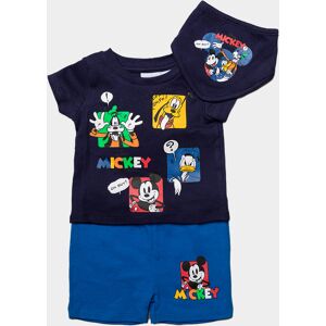 Disney Baby Boy Mickey Mouse 3-Piece Outfit - Black Cotton - Size 0-3m Disney Baby Boy Mickey Mouse 3-Piece Outfit - Black Cotton - Size 0-3m