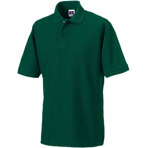 Russell Athletic Mens Polycotton Pique Hardwearing Polo Shirt (Bottle Green) - Size 6xl Russell Athletic Mens Polycotton Pique Hardwearing Polo Shirt (Bottle Green) - Size 6xl