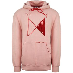 Puma X Michael Lau Long Sleeve Mens Pink Graphic Hoodie 530349 85 - Red Cotton - Size Medium Puma X Michael Lau Long Sleeve Mens Pink Graphic Hoodie 530349 85 - Red Cotton - Size Medium