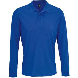 Sols Unisex Adult Prime Pique Long-Sleeved Polo Shirt (Royal Blue) - Size 4xl Sols Unisex Adult Prime Pique Long-Sleeved Polo Shirt (Royal Blue) - Size 4xl
