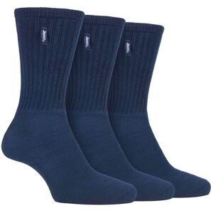 Jeep - 3 Pairs Mens Vintage Cotton Cushioned Socks For Hiking Boots - Navy - Size Uk 6-11 Jeep - 3 Pairs Mens Vintage Cotton Cushioned Socks For Hiking Boots - Navy - Size Uk 6-11