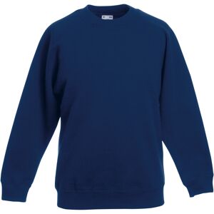 Fruit Of The Loom Childrens Unisex Raglan Sleeve Sweatshirt (Pack Of 2) (Navy) - Size 9-10y Fruit Of The Loom Childrens Unisex Raglan Sleeve Sweatshirt (Pack Of 2) (Navy) - Size 9-10y