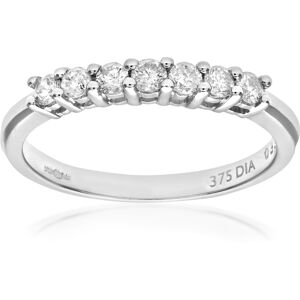 Diamant L'Eternel Womens 9ct White Gold Third Carat Diamond Claw Set Eternity Ring - Size S Diamant L'Eternel Womens 9ct White Gold Third Carat Diamond Claw Set Eternity Ring - Size S