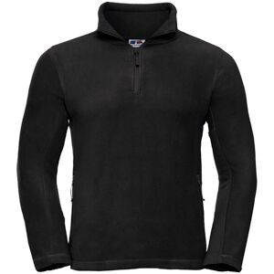 Russell Athletic Mens 1/4 Zip Outdoor Fleece Top (Black) - Size X-Large Russell Athletic Mens 1/4 Zip Outdoor Fleece Top (Black) - Size X-Large
