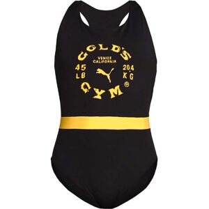 Puma X Gold's Gym Black Bodysuit - Training All-In-One - XS Puma X Gold's Gym Black Bodysuit - Training All-In-One - XS