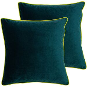 Furn. Gemini Cushions (Twin Pack) - Teal - Size 50 Cm X 50 Cm Furn. Gemini Cushions (Twin Pack) - Teal - Size 50 Cm X 50 Cm