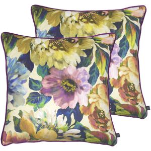 Prestigious Textiles Secret Oasis Cushions (Twin Pack) - Purple - Size 55 Cm X 55 Cm Prestigious Textiles Secret Oasis Cushions (Twin Pack) - Purple - Size 55 Cm X 55 Cm