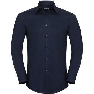 Russell Athletic Collection Mens Oxford Easy-Care Tailored Long-Sleeved Shirt (Bright Navy) - Navy/blue - Size 16.5 Inch Russell Athletic Collection Mens Oxford Easy-Care Tailored Long-Sleeved Shirt (Bright Navy) - Navy/blue - Size 16.5 Inch