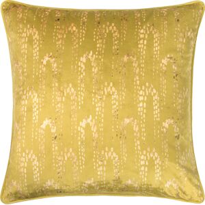 Furn. Wisteria Velvet Feather Filled Cushion - Yellow - One Size Furn. Wisteria Velvet Feather Filled Cushion - Yellow - One Size