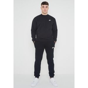 Nike Mens Club Fleece Full Tracksuit Set Black Cotton - Size Large Nike Mens Club Fleece Full Tracksuit Set Black Cotton - Size Large