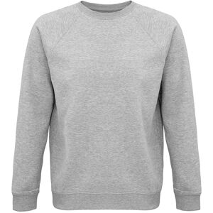 Sols Unisex Adult Space Organic Raglan Sweatshirt (Grey Marl) - Size Large Sols Unisex Adult Space Organic Raglan Sweatshirt (Grey Marl) - Size Large