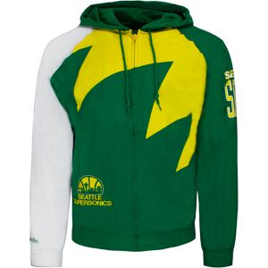 Mitchell & Ness Shark Tooth Seattle Supersonic Mens Jacket - Green Textile - Size Small Mitchell & Ness Shark Tooth Seattle Supersonic Mens Jacket - Green Textile - Size Small