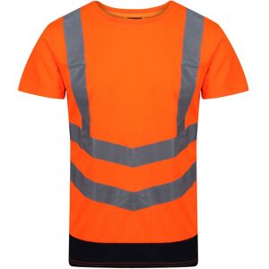 Regatta Mens Pro High-Vis Short-Sleeved T-Shirt (Orange/navy) - Size 3xl Regatta Mens Pro High-Vis Short-Sleeved T-Shirt (Orange/navy) - Size 3xl
