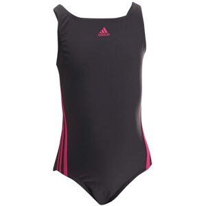 Adidas Girls Girl'S 3 Stripes Swimsuit In Navy - Size 3-4y Adidas Girls Girl'S 3 Stripes Swimsuit In Navy - Size 3-4y