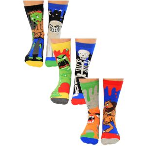 United Oddsocks Odd Socks - 6 Pack Boys Zombie Novelty Cotton Odd In Gift Box - Zombodies - Multicolour - Size 12-13y United Oddsocks Odd Socks - 6 Pack Boys Zombie Novelty Cotton Odd In Gift Box - Zombodies - Multicolour - Size 12-13y