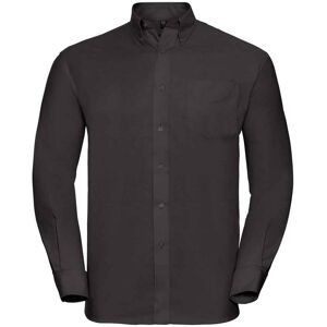 Russell Athletic Collection Mens Oxford Easy-Care Long-Sleeved Formal Shirt (Black) - Size 18.5 Inch Russell Athletic Collection Mens Oxford Easy-Care Long-Sleeved Formal Shirt (Black) - Size 18.5 Inch