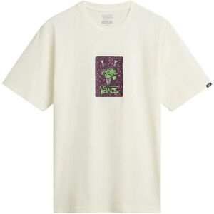 Vans Mens Thinkv Short Sleeve T-Shirt In Marshmallow - Cream Cotton - Size X-Large Vans Mens Thinkv Short Sleeve T-Shirt In Marshmallow - Cream Cotton - Size X-Large