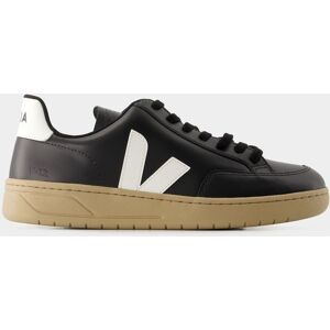 Veja Mens V-12 Sneakers - - Leather - Black/white - Size Eu 42 Veja Mens V-12 Sneakers - - Leather - Black/white - Size Eu 42