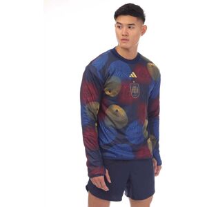 Adidas Mens Spain Pre-Match Warm Top In Blue - Size X-Small Adidas Mens Spain Pre-Match Warm Top In Blue - Size X-Small