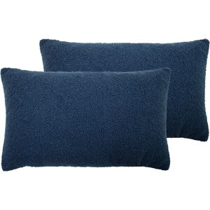 Furn. Malham Shearling Fleece Cushions (Twin Pack) - Blue - One Size Furn. Malham Shearling Fleece Cushions (Twin Pack) - Blue - One Size
