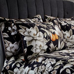 Ew By Edinburgh Weavers Lavish Floral Premium Cotton Sateen Pillowcase Pair - Black - Size 50 Cm X 75 Cm Ew By Edinburgh Weavers Lavish Floral Premium Cotton Sateen Pillowcase Pair - Black - Size 50 Cm X 75 Cm