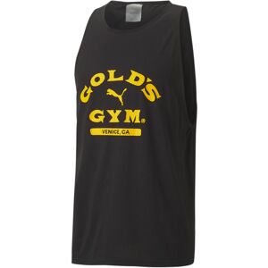 Puma X Gold'S Gym Logo Tank Top - Mens - Black Cotton - Size Medium Puma X Gold'S Gym Logo Tank Top - Mens - Black Cotton - Size Medium