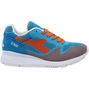 Diadora V7000 Weave Mens Blue Trainers - Multicolour Textile - Size Uk 4 Diadora V7000 Weave Mens Blue Trainers - Multicolour Textile - Size Uk 4