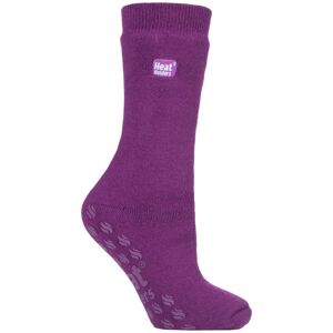 Iomi Mens Ladies Thick 3.1 Tog Non Slip Grip Slipper Socks For Raynauds - Purple Nylon - Size 4-6.5 Iomi Mens Ladies Thick 3.1 Tog Non Slip Grip Slipper Socks For Raynauds - Purple Nylon - Size 4-6.5