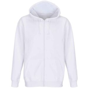 Sols Unisex Adult Carter Full Zip Hoodie (White) - Size Medium Sols Unisex Adult Carter Full Zip Hoodie (White) - Size Medium