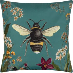 Wylder Tropics Midnight Garden Bee Outdoor Cushion Cover - Teal - One Size Wylder Tropics Midnight Garden Bee Outdoor Cushion Cover - Teal - One Size