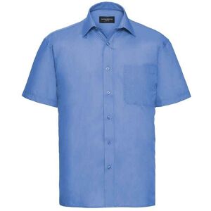 Russell Athletic Collection Mens Poplin Easy-Care Short-Sleeved Formal Shirt (Corporate Blue) - Size 18.5 Inch Russell Athletic Collection Mens Poplin Easy-Care Short-Sleeved Formal Shirt (Corporate Blue) - Size 18.5 Inch