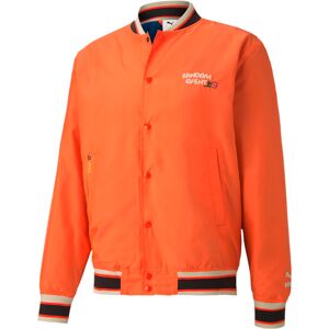 Puma Mens X Randomevent Bomber Graphic Logo Jacket Orange 596661 40 Textile - Size X-Small Puma Mens X Randomevent Bomber Graphic Logo Jacket Orange 596661 40 Textile - Size X-Small