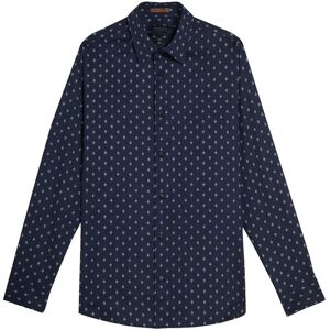 Ted Baker Area Mens Navy Geometric Print Shirt Cotton - Size 3xl Ted Baker Area Mens Navy Geometric Print Shirt Cotton - Size 3xl