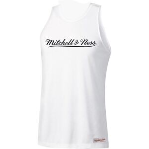 Mitchell & Ness Graphic Logo Mens White Vest Cotton - Size X-Small Mitchell & Ness Graphic Logo Mens White Vest Cotton - Size X-Small
