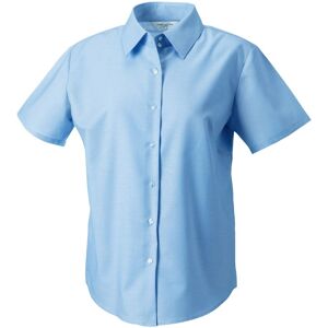 Russell Athletic Collection Womens/ladies Oxford Short-Sleeved Shirt (Oxford Blue) - Size 2xl Russell Athletic Collection Womens/ladies Oxford Short-Sleeved Shirt (Oxford Blue) - Size 2xl