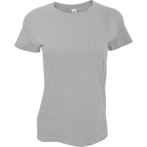 Sols Womens/ladies Imperial Heavy Short Sleeve T-Shirt (Grey Marl) Cotton - Size 2xl Sols Womens/ladies Imperial Heavy Short Sleeve T-Shirt (Grey Marl) Cotton - Size 2xl