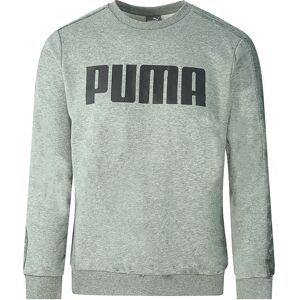 Puma Mens Velvet Taped Logo Grey Sweatshirt Cotton - Size X-Small Puma Mens Velvet Taped Logo Grey Sweatshirt Cotton - Size X-Small