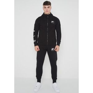 Nike Air Mens Zip Through Tracksuit Set Black Cotton - Size X-Large Nike Air Mens Zip Through Tracksuit Set Black Cotton - Size X-Large