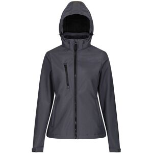 Regatta Womens/ladies Venturer Hooded Soft Shell Jacket (Seal Grey/black) - Size 18 Uk Regatta Womens/ladies Venturer Hooded Soft Shell Jacket (Seal Grey/black) - Size 18 Uk