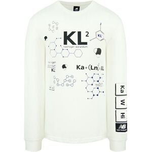 New Balance Kl2 Elements Of The Game Long Sleeve White Mens Top Mt03596 Sst Cotton - Size Large New Balance Kl2 Elements Of The Game Long Sleeve White Mens Top Mt03596 Sst Cotton - Size Large