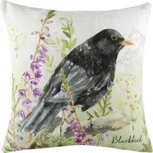 Evans Lichfield Black Bird Cushion - Multicolour - Size 43 Cm X 43 Cm Evans Lichfield Black Bird Cushion - Multicolour - Size 43 Cm X 43 Cm